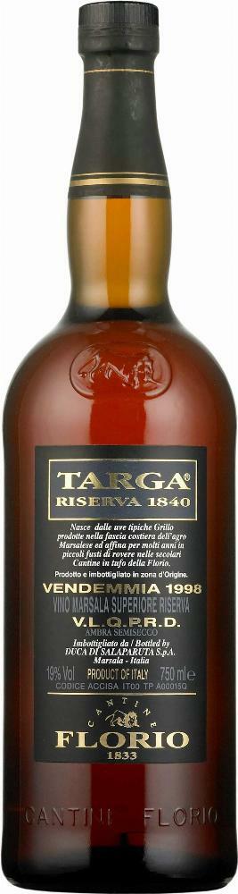 Targa Marsala Superiore Riserva 1999