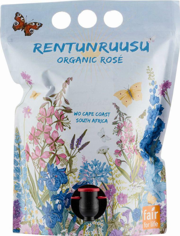 Rentunruusu Organic Rosé viinipussi