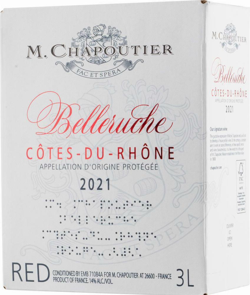 M. Chapoutier Belleruche Côtes-du-Rhône Rouge 2023 hanapakkaus
