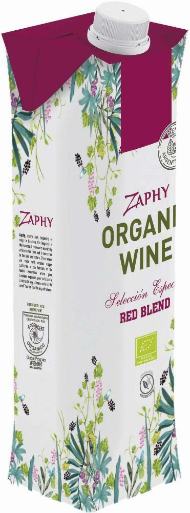 Trapiche Zaphy Organic red blend kartonkitölkki 2016