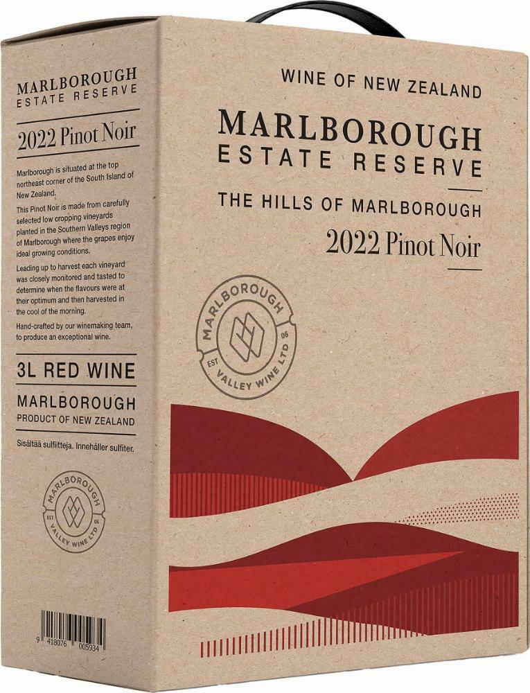 Marlborough Estate Reserve Pinot Noir 2022 hanapakkaus