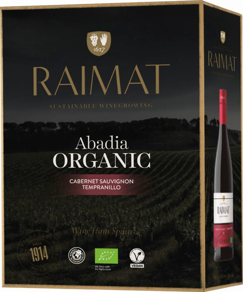 Raimat Abadía Cabernet Sauvignon Tempranillo Organic 2023 hanapakkaus