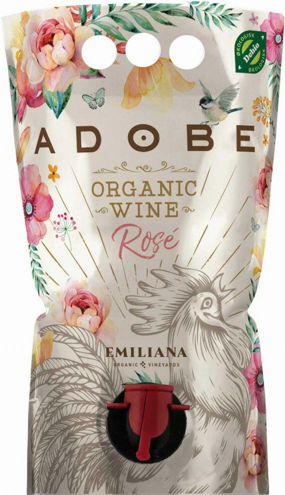 Adobe Rosé Organic viinipussi 2019