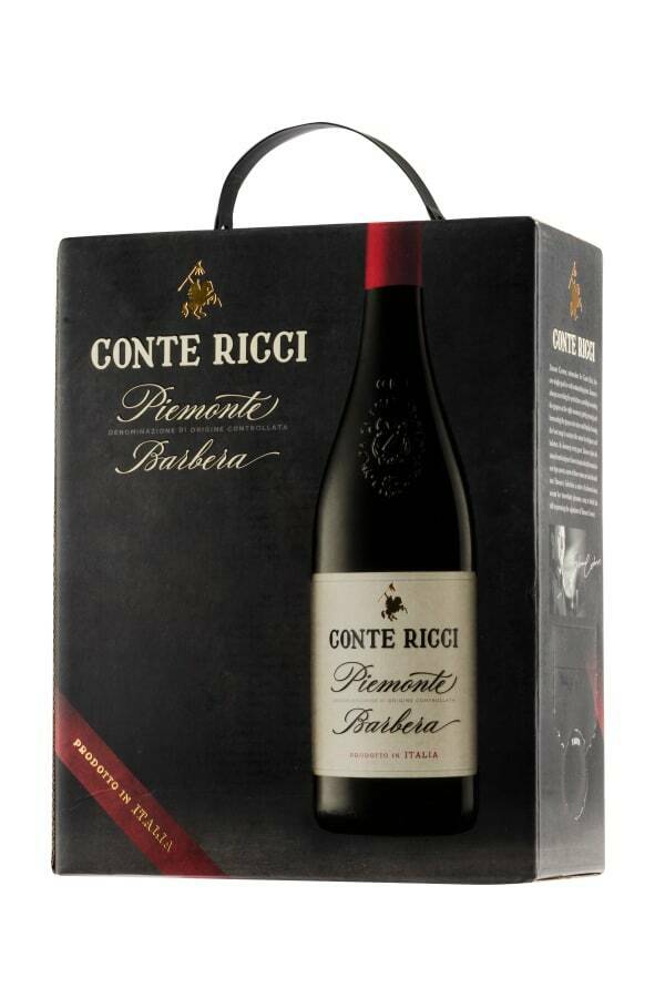 Conte Ricci Piemonte Barbera 2019 hanapakkaus