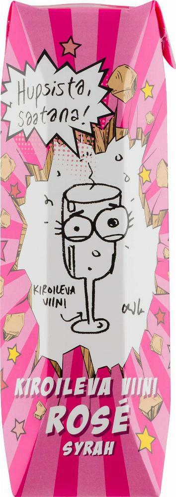 Kiroileva Viini Syrah Rosé 2020 kartonkitölkki