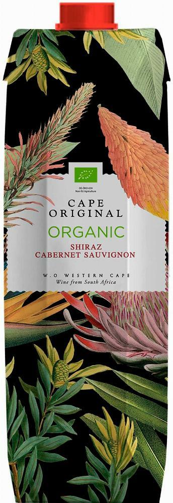 Cape Original Shiraz Cabernet Sauvignon Organic 2021 kartonkitölkki