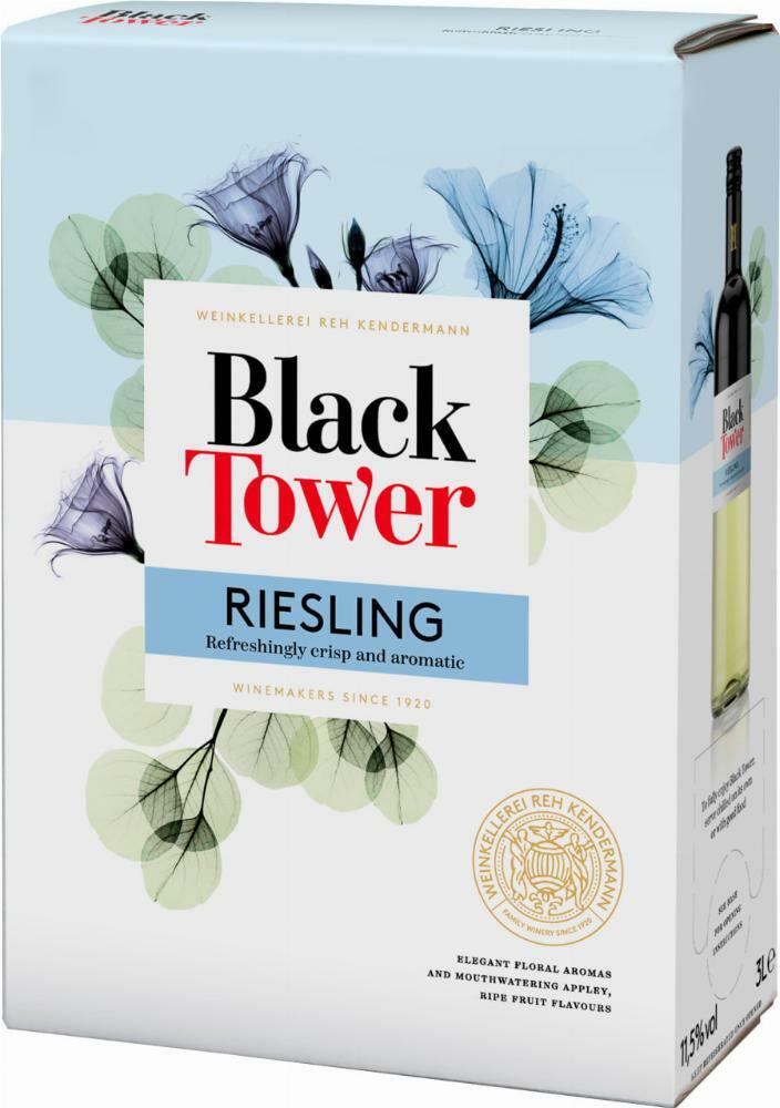 Black Tower Dry Riesling hanapakkaus 2018