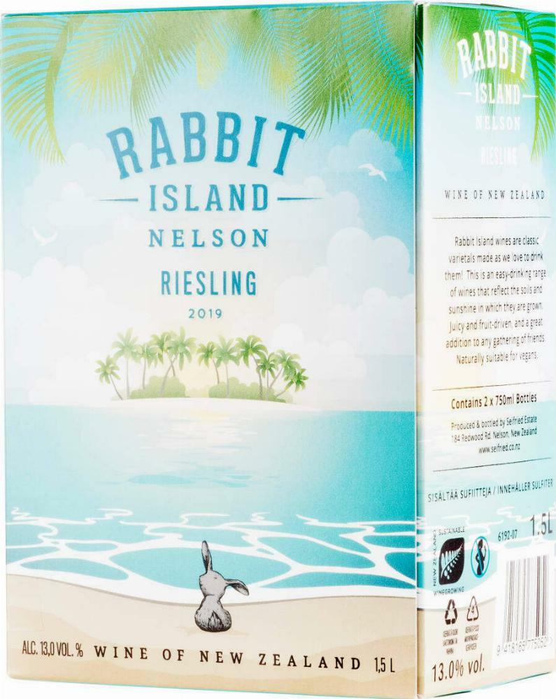 Rabbit Island Riesling hanapakkaus 2019