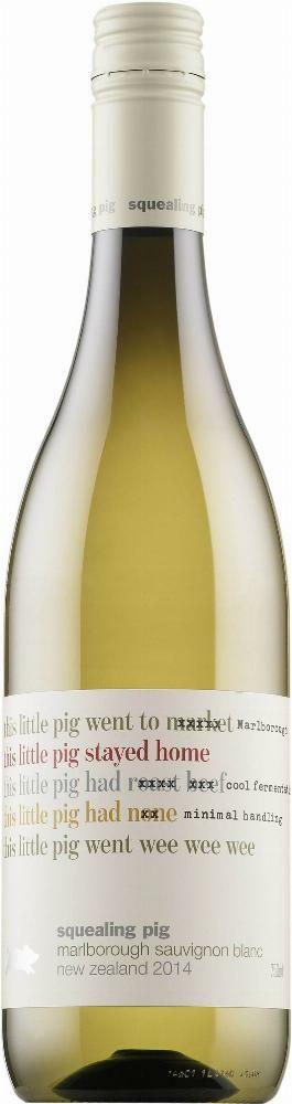 Squealing Pig Sauvignon Blanc muovipullo 2015