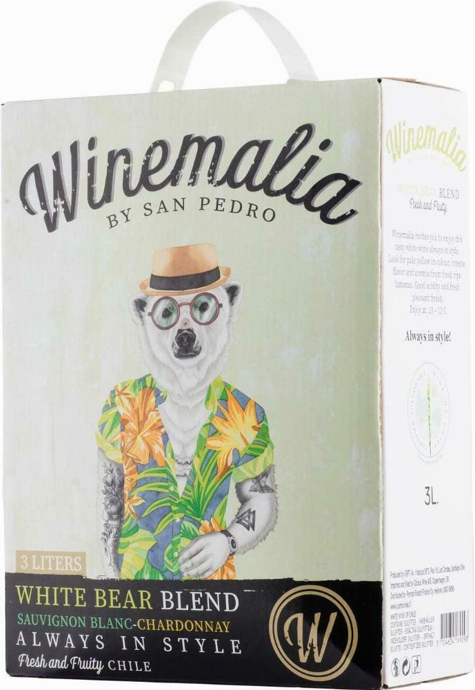 Winemalia White Bear Blend Sauvignon Blanc Chardonnay 2021 hanapakkaus
