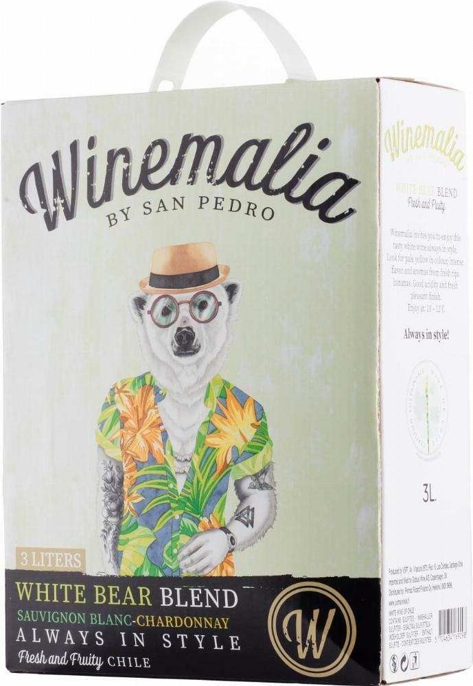 Winemalia White Bear Blend Sauvignon Blanc Chardonnay 2023 hanapakkaus