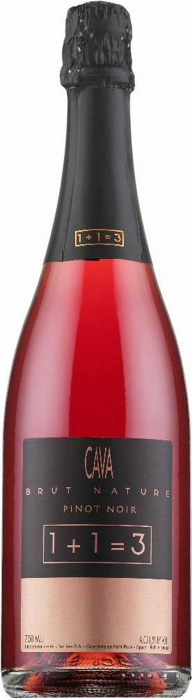 1+1=3 Cava Pinot Noir Brut Nature