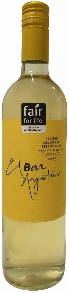 El Bar Argentino Viognier Chardonnay Chenin Blanc 2015
