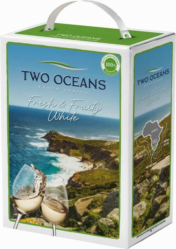 Two Oceans Fresh & Fruity White 2021 hanapakkaus
