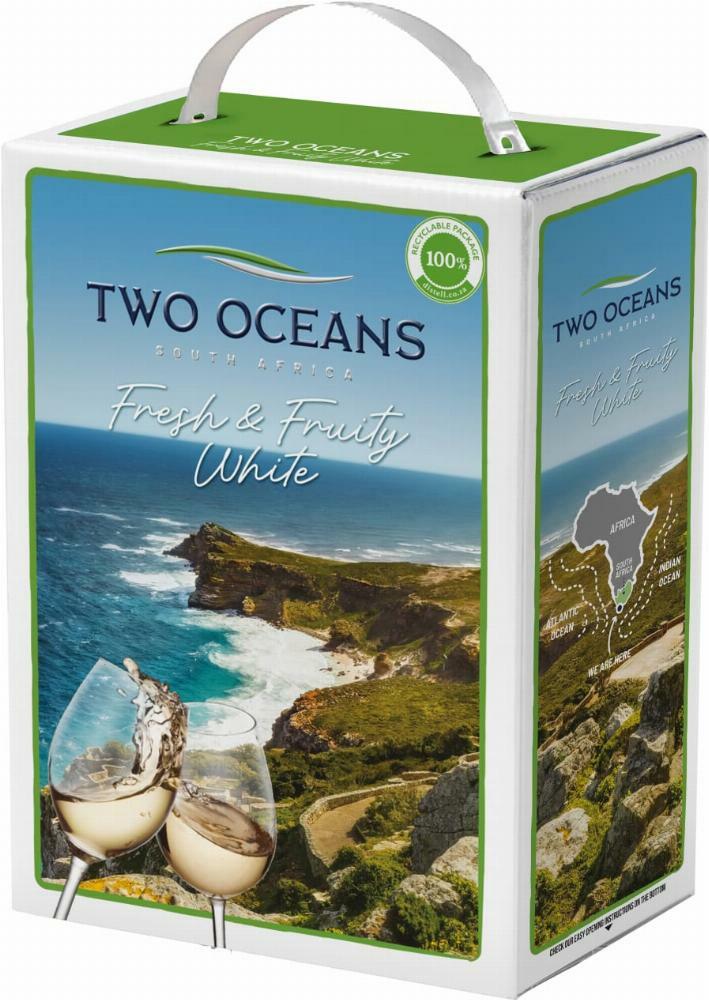 Two Oceans Fresh & Fruity White 2023 hanapakkaus
