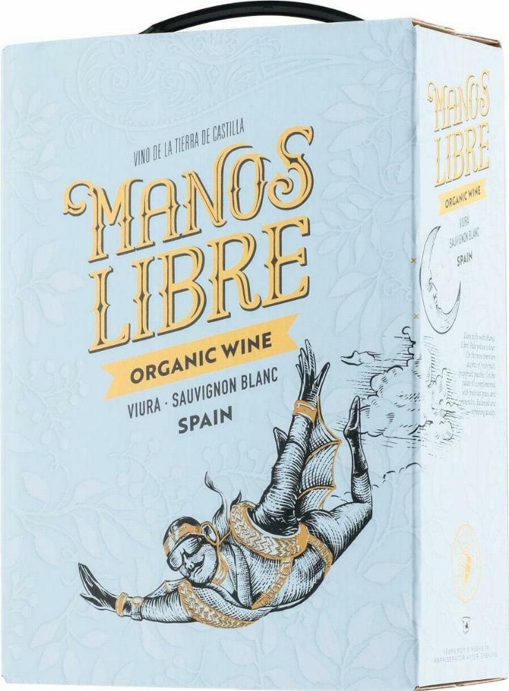 Manos Libre Viura Sauvignon Blanc Organic 2021 hanapakkaus