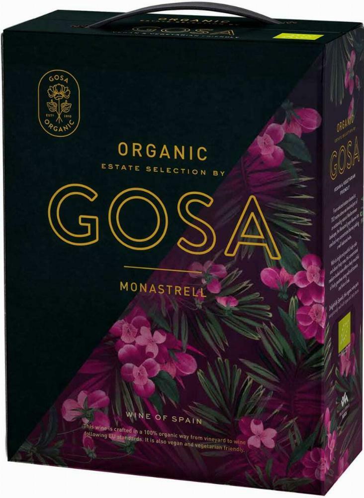 Gosa Organic Monastrell hanapakkaus 2018
