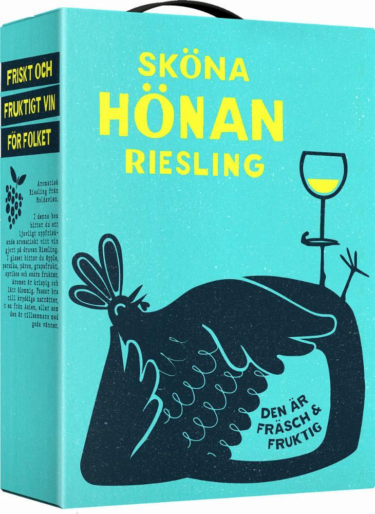 Sköna Hönan Riesling hanapakkaus