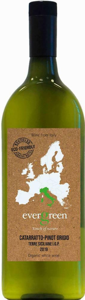 Evergreen Catarratto-Pinot Grigio 2019 muovipullo