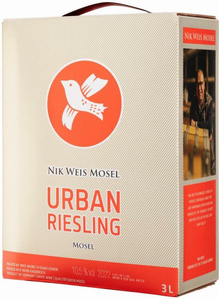 Nik Weis Mosel Urban Riesling 2022 hanapakkaus