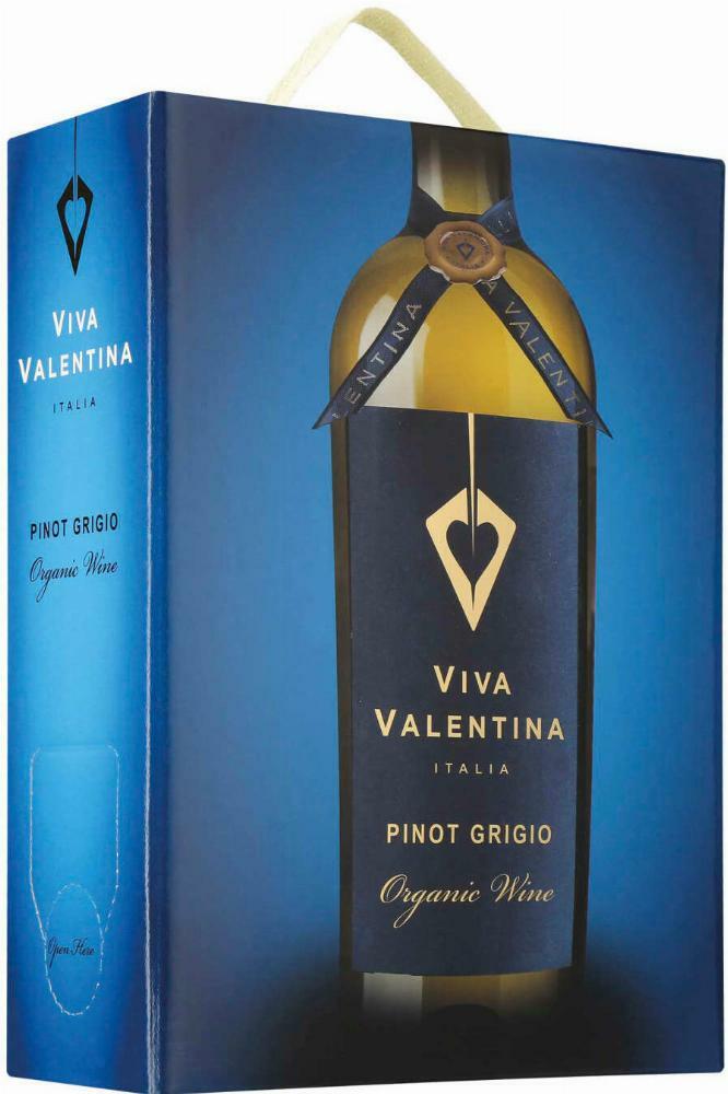 Viva Valentina Organic Pinot Grigio 2020 hanapakkaus
