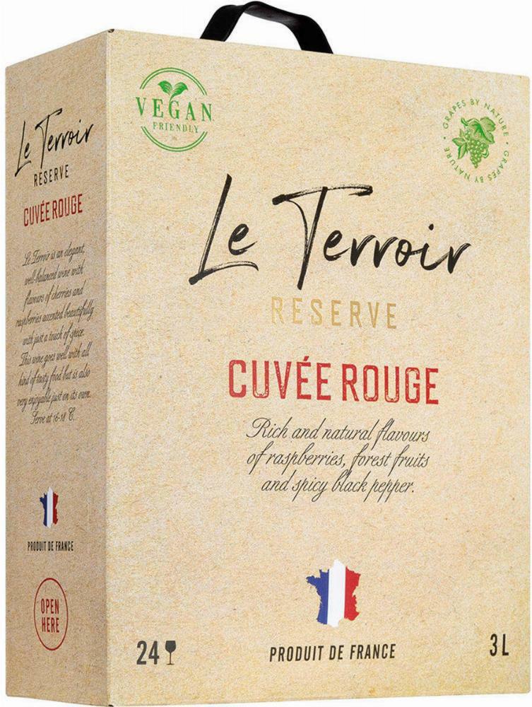 Le Terroir Reserve Cuvee Rouge 2019 hanapakkaus