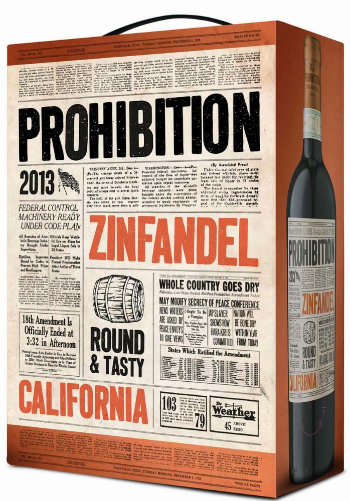 Prohibition Zinfandel hanapakkaus 2016