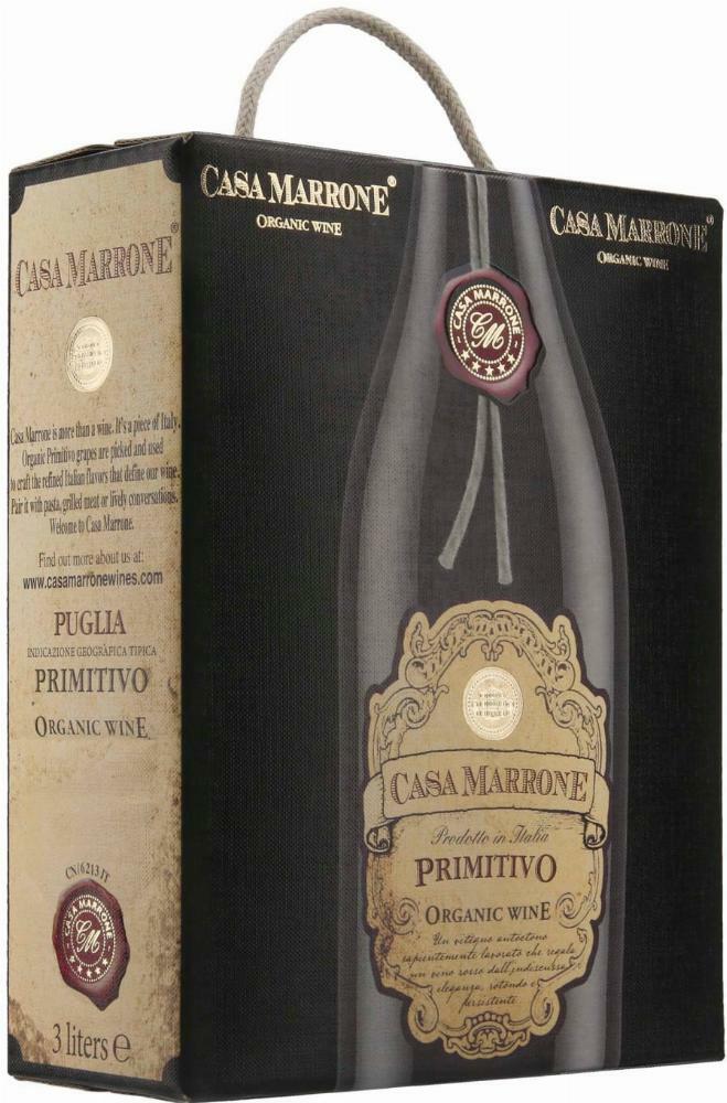 Casa Marzoni Organic Primitivo 2023 hanapakkaus