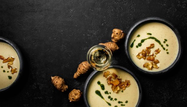 Maa-artisokka, maa-artisokkakeitto ja maa-artisokkasipsit