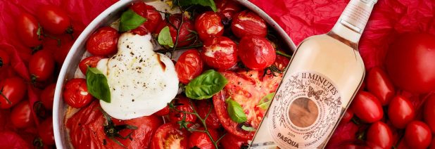 Pasqua 11 minutes rosé ja caprese uunissa