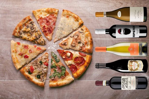 Pizzaviini, mikä on valittu pizzan täytteen mukaan