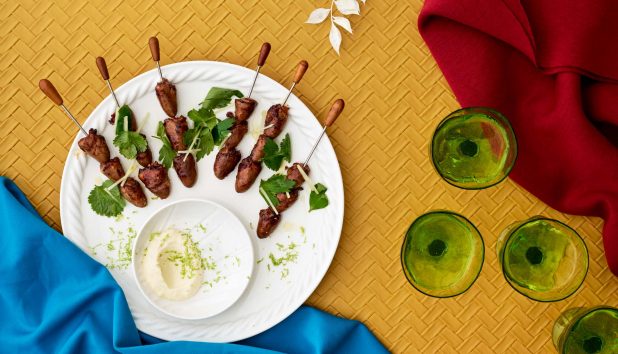 sydänvartaat ja valkosipuliaioli