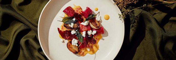 chorizo-ragu ja punajuurignocchit