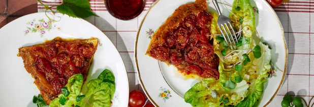 Tarte tatin kirsikkatomaateista