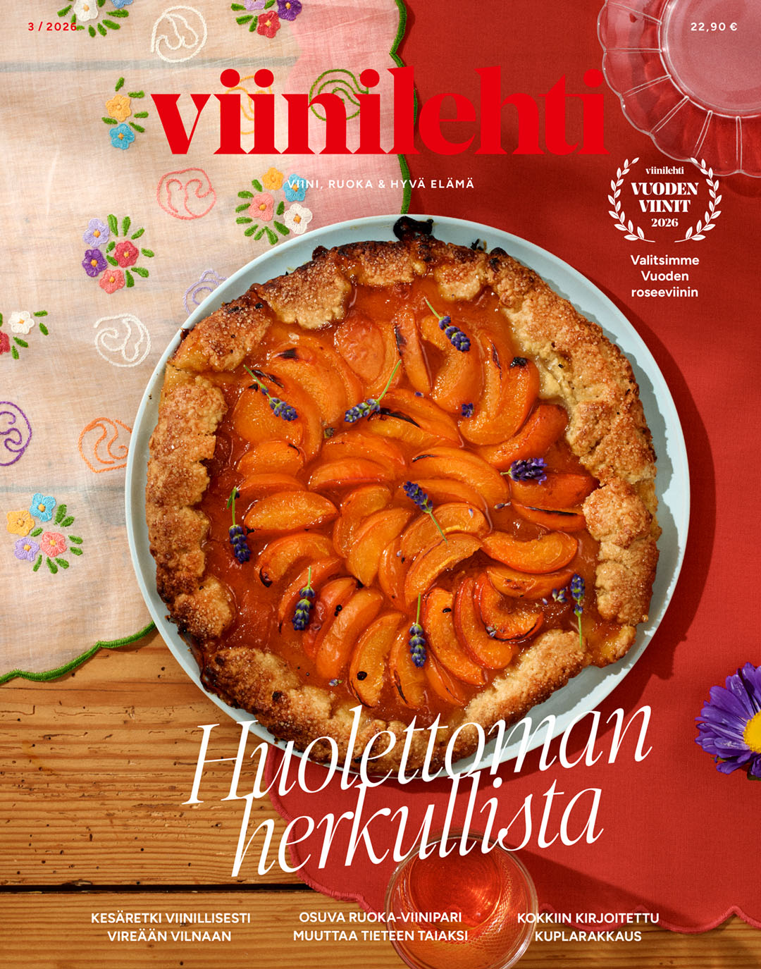 Viinilehden kesänumeron kansikuva