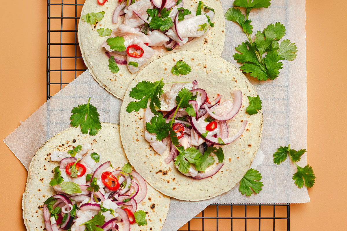 Ceviche-tortilla